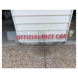 Indianapolis 500 Official Pace Car Display Sign