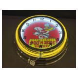 Dog n Suds Neon Clock
