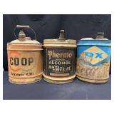 (3) CO-OP, Thermo, DX 5 Gallon Cans