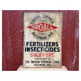 Central Chemical Gro-All Fertilizers SST Sign