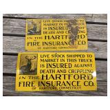 (2) Hartford Fire Insurance SST Signs
