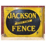 Jackson Fence Flange Sign