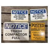 (4) Notice + Posted SST Signs