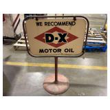 D-X Motor Oil DSP Sign in Stand