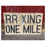 RR Xing One Mile SST Sign
