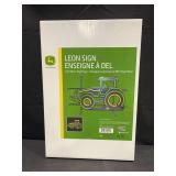 John Deere Tractor LED Sign NIB