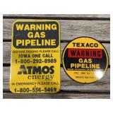 (2) Pipeline Warnign SST Signs