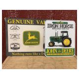 (2) John Deere Signs