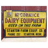IH McCormick Dairy Equipment SST Sign