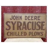 John Deere Syracuse Chilled Plows SST Sign