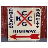 Chicago Kansas City Gulf Highway SST Sign