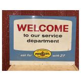 Pennzoil Welcome SST Sign