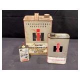 (3) IH Oil Cans