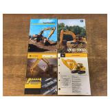 (4) John Deere + Case Excavator Sales Literature