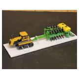 (2) 1/64 Caterpillar Challenger 65 + John Deere Planter Ertl