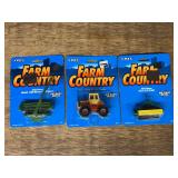 (3) 1/64 Case 1470 + John Deere Implements NIB Ertl