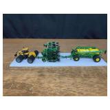 (2) 1/64 Challenger MT975E + John Deere Air Seeder Ertl