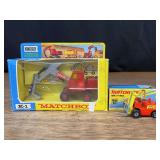(2) O&K Excavator + Lansing Bagnall Forklift NIB Matchbox