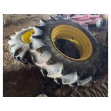 (2) 16.9R30 Rice Tires with Rims