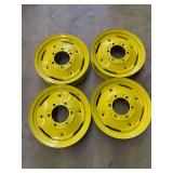 (4) Dubuque John Deere Front Rims