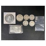 Lot of Various Years US Coins and Silver Bullion