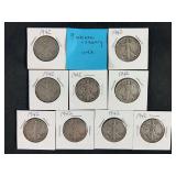 1942 Walking Liberty Half Dollar Lot