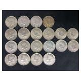 Lot of 22 1969 Kennedy Half Dollars