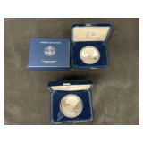 2004 and 2006 American Eagle W Silver Dollar 2-Coin Set