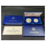 1993 Bill Of Rights Commemorative 2-Coin Proof Set S