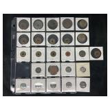 World Coin Lot of Various Years