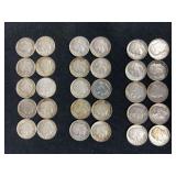 Lot Roosevelt Dime Various Years