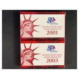 Lot of US Mint Silver Proof Sets Various Years