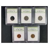 Various Years Lot of 5 Coin Types