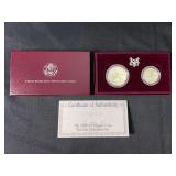 1992 Olympic Commemorative Two-Coin Uncirculated Set
