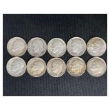 Various Years Roosevelt Dime D Mint Mark Lot