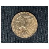 1909 Indian Head Half Eagle