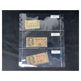 1862-1875 Fractional Currency Lot of 3