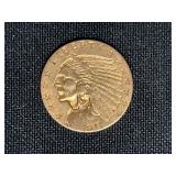 1911 Indian Head $2 1/2 Quarter Eagle Gold Coin
