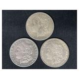 Various Years Morgan Dollar 3 Coins