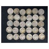 Various Years Mercury Dime Lot