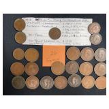 British Penny and Half Penny Coins Various Years Lot