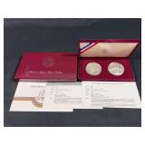 1983-1984 Olympic Silver Dollar S Mint 2 Coins