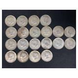 Lot of Kennedy Half Dollars, Various Years