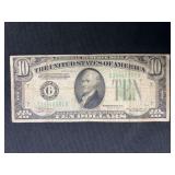 1934 A 10 Federal Reserve Note