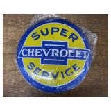 Chevrolet Super Service Button Sign