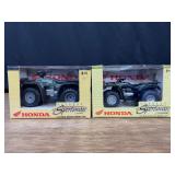 (2) 1/18 Honda ATV NIB Ertl