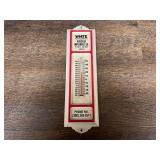 White Farm Equipment Thermometer