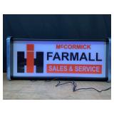 IH McCormick Farmall Sales & Service Lighted Sign