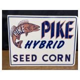 Pike Hybrid Seed Corn Flange Sign