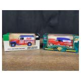 (2) Pepsi Truck Banks NIB SC